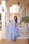 Ka 1241 Mal Chanderi With Beads Embroidery Work Kurti With Bottom Dupatta Wholesale Online
